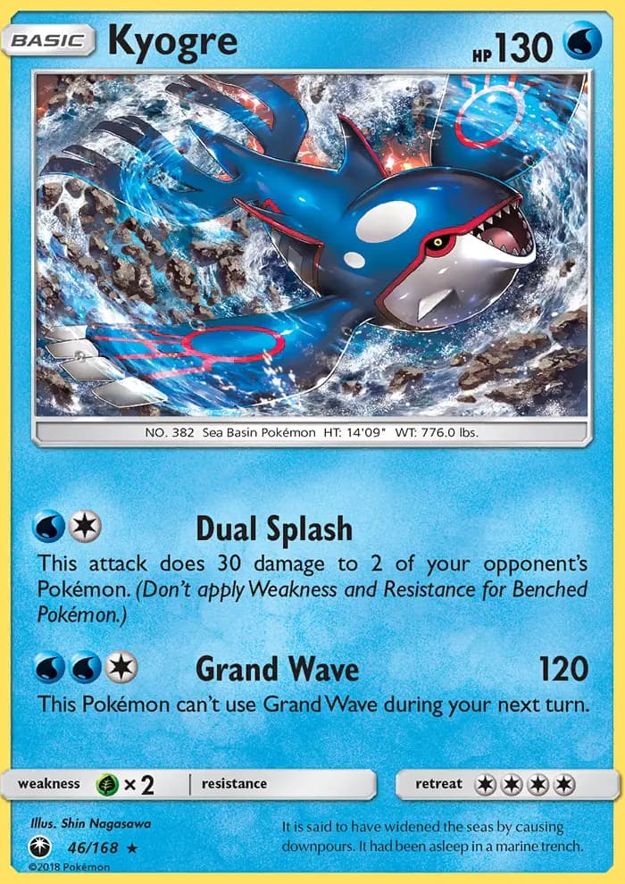 Kyogre - Celestial Storm Pokemon Card