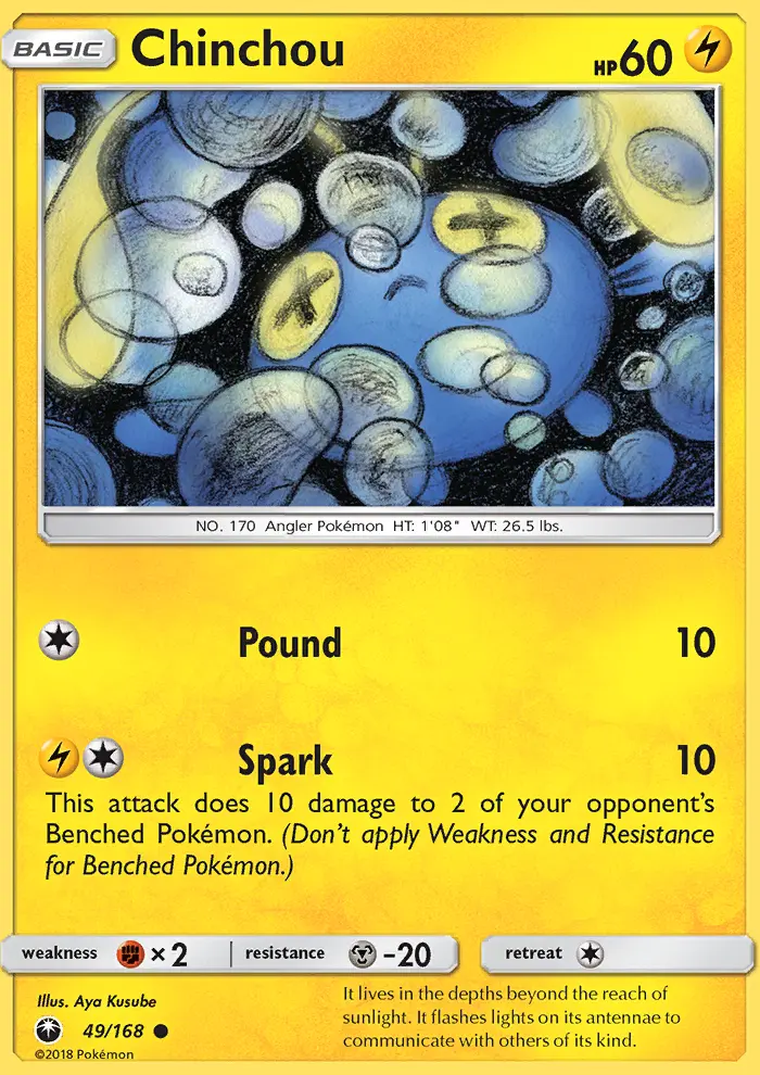 Chinchou - Celestial Storm Pokemon Card