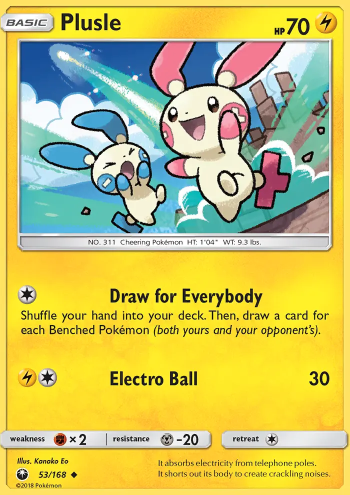Plusle - Celestial Storm Pokemon Card