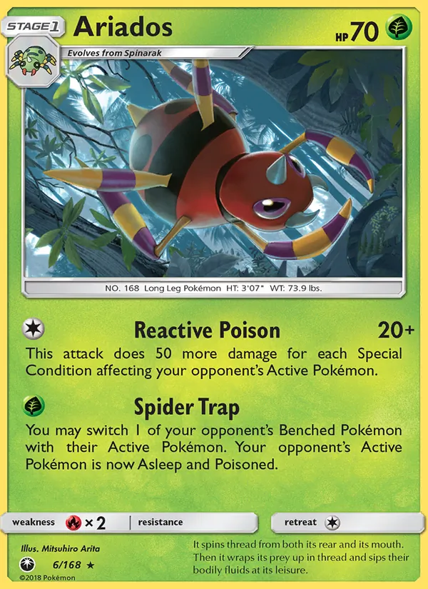 Ariados - Celestial Storm Pokemon Card