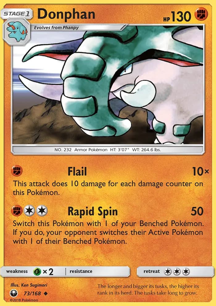 Donphan - Celestial Storm Pokemon Card
