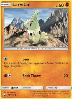 Larvitar - Celestial Storm