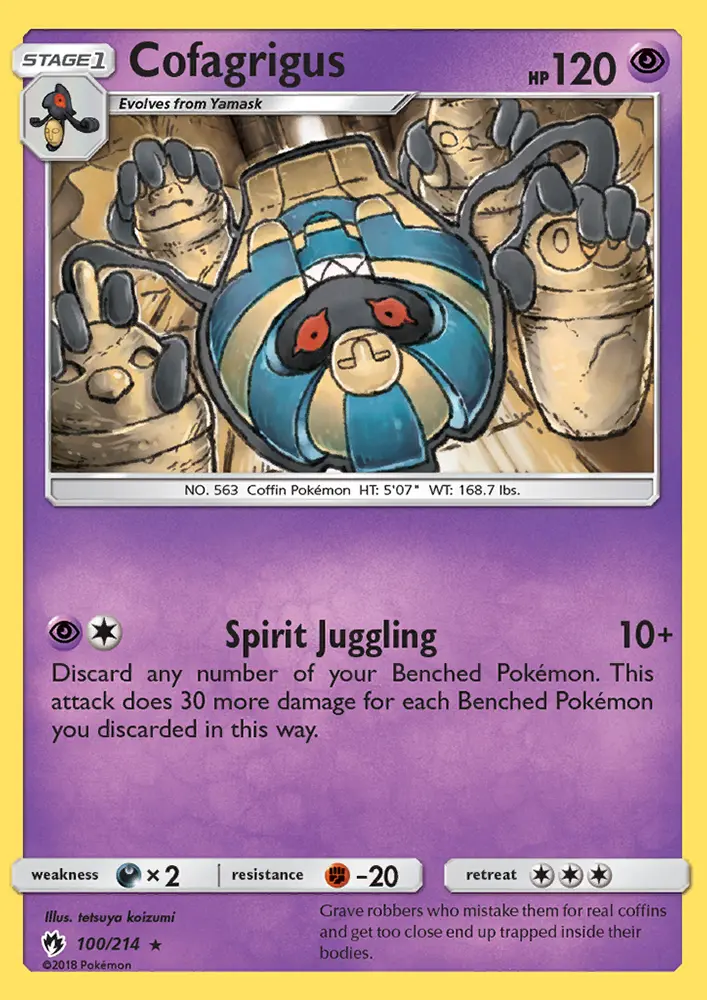 Cofagrigus - Lost Thunder Pokemon Card