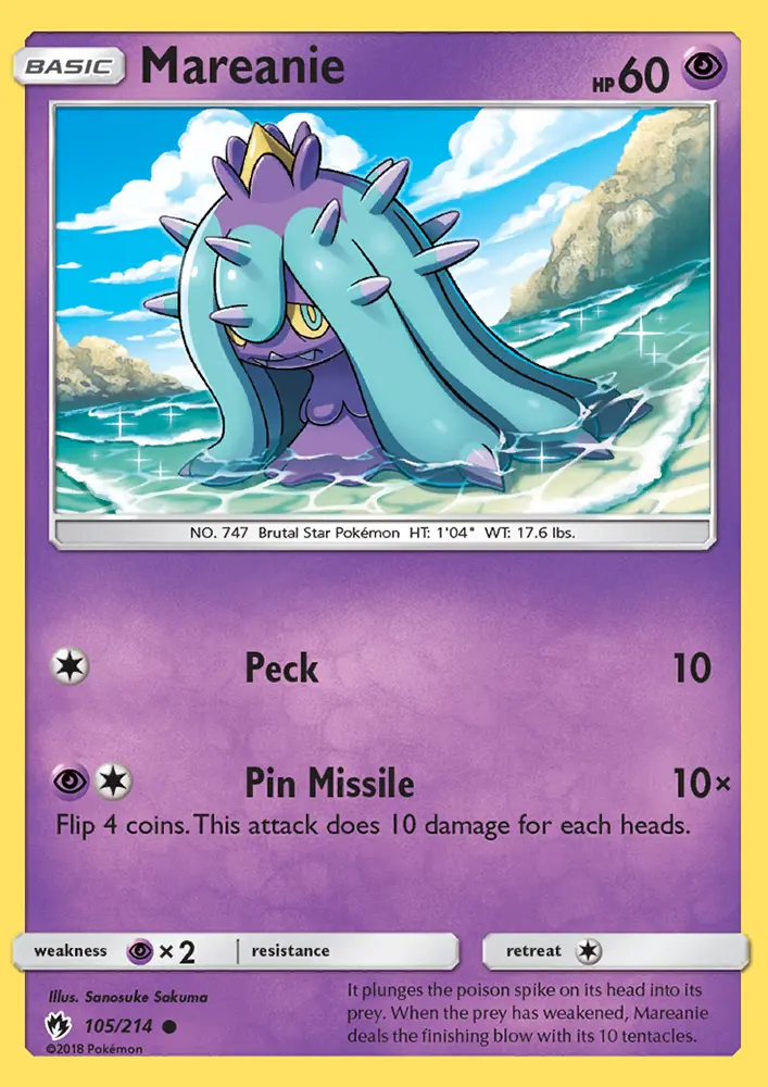 Mareanie - Lost Thunder Pokemon Card