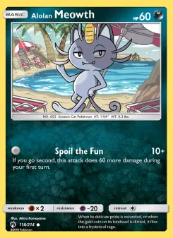 Alolan Meowth - Lost Thunder