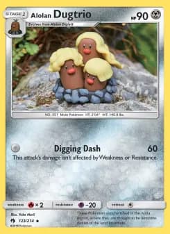Alolan Dugtrio - Lost Thunder