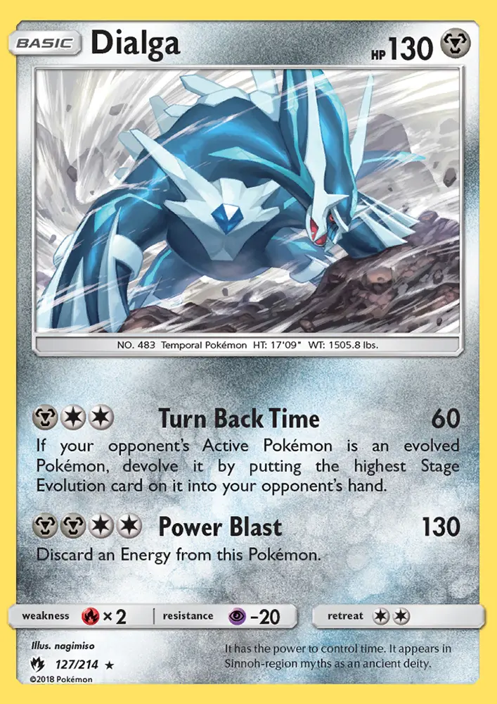Dialga - Lost Thunder Pokemon Card