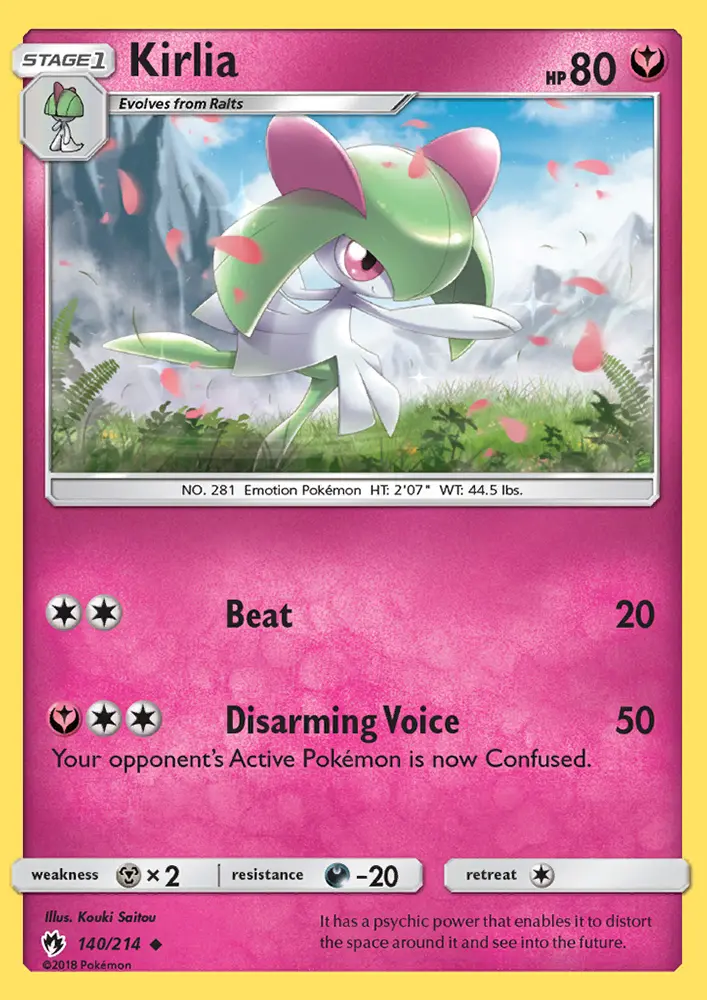 Kirlia - Lost Thunder Pokemon Card