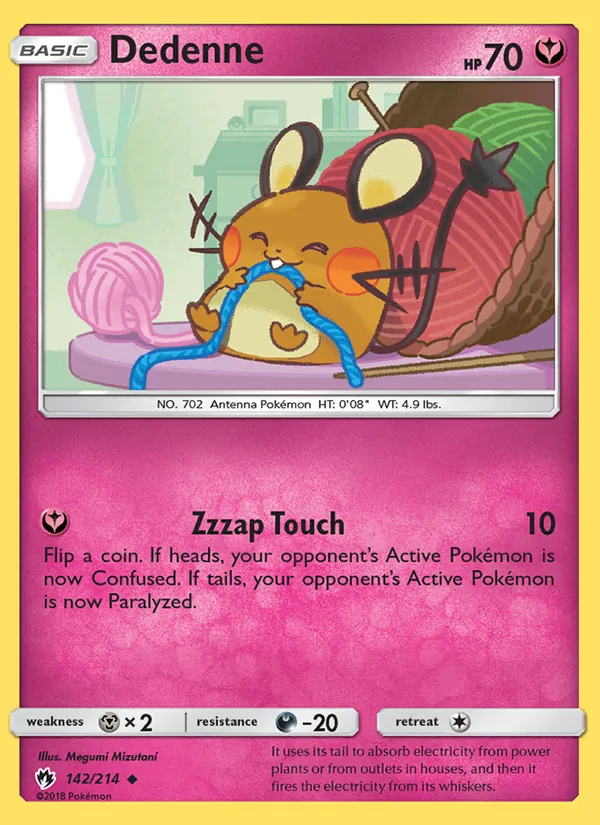 Dedenne - Lost Thunder Pokemon Card