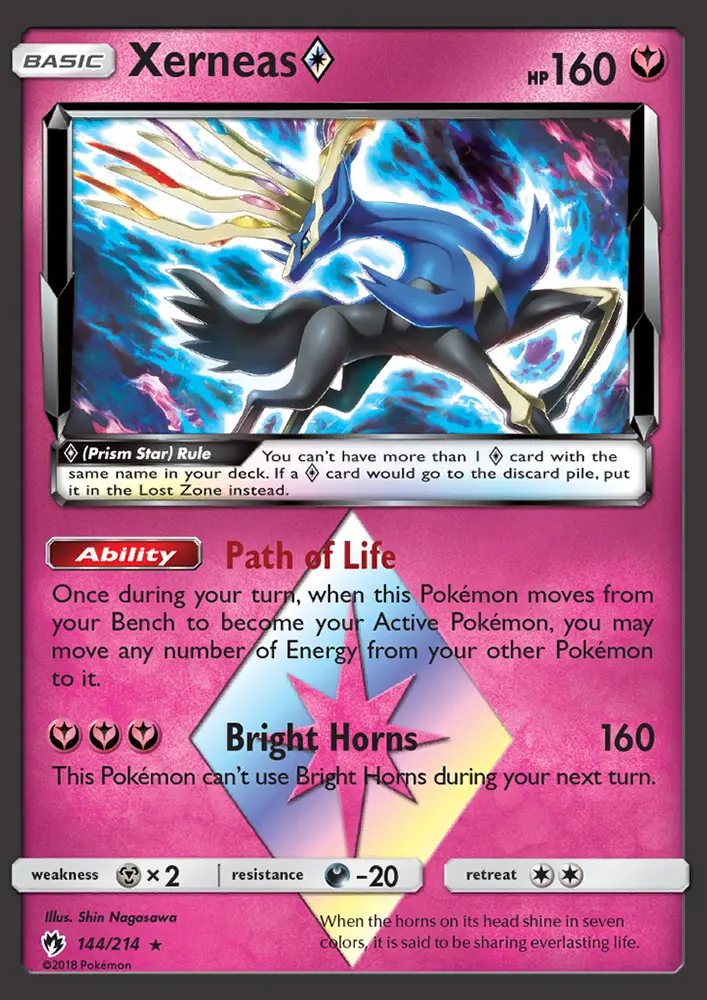 Xerneas ◇ - Lost Thunder Pokemon Card