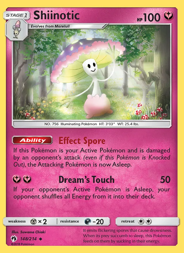 Shiinotic - Lost Thunder Pokemon Card