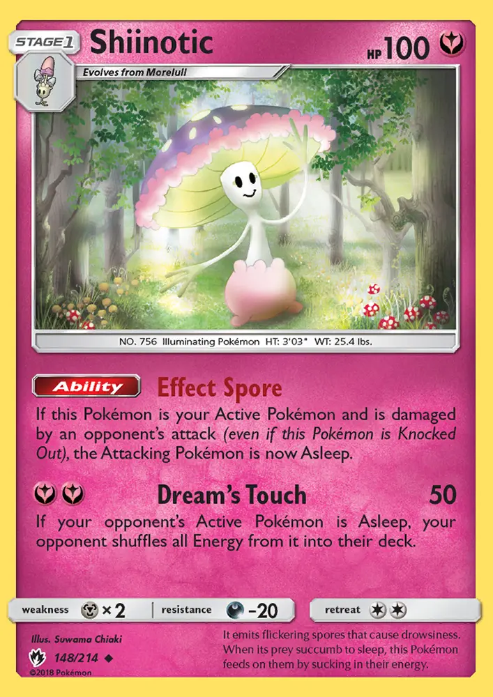 Shiinotic - Lost Thunder Pokemon Card