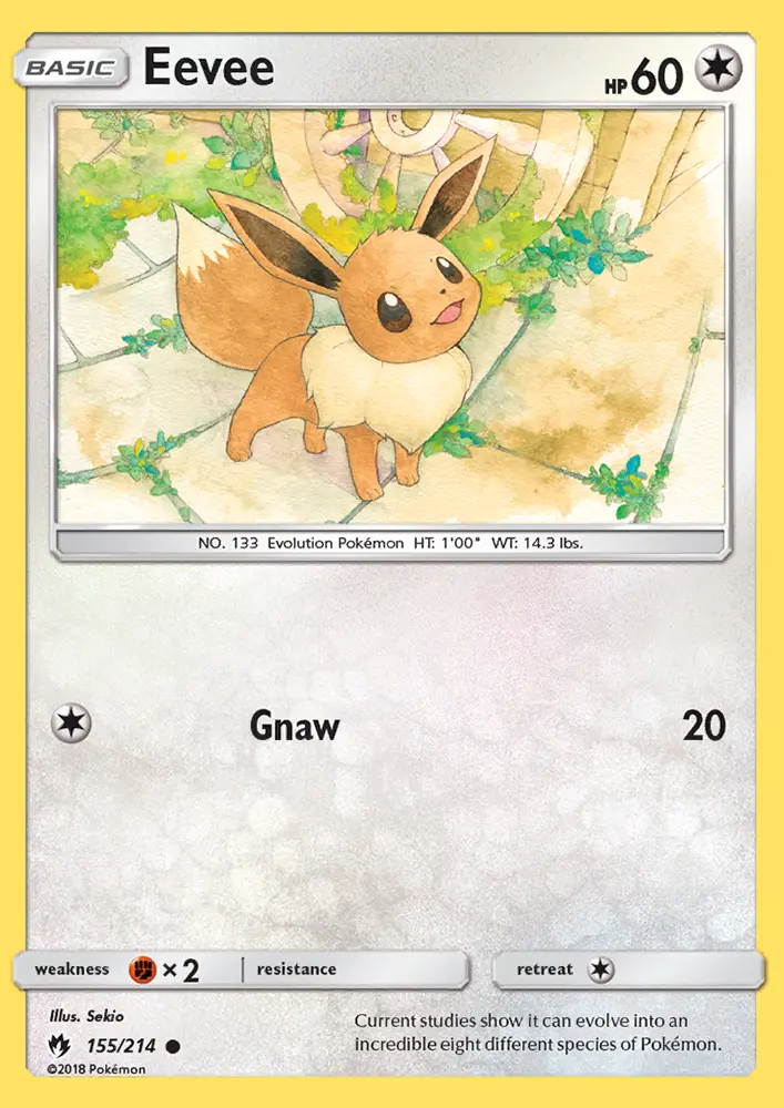 Eevee - Lost Thunder Pokemon Card