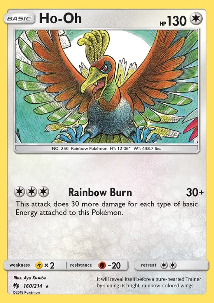 Ho-Oh - Lost Thunder Pokemon Card