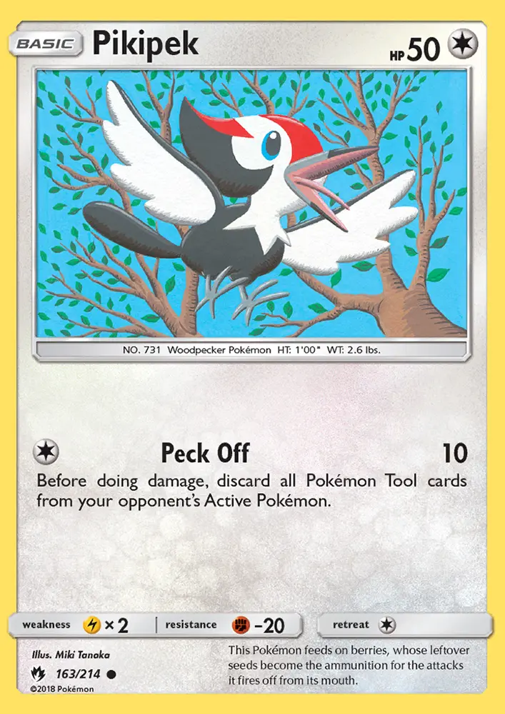 Pikipek - Lost Thunder Pokemon Card