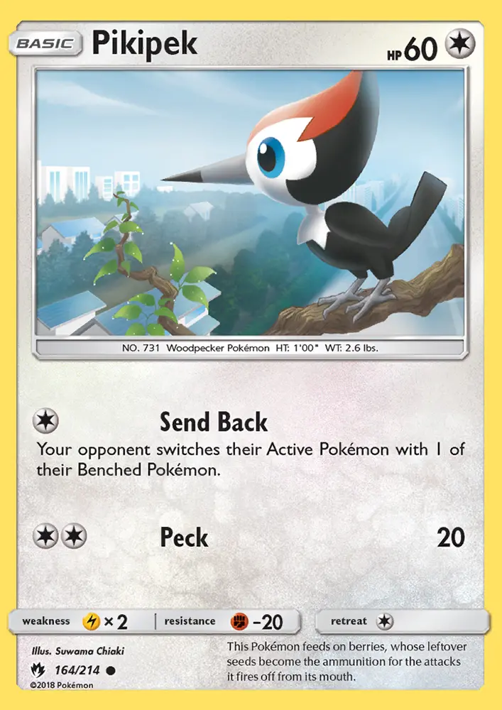 Pikipek - Lost Thunder Pokemon Card