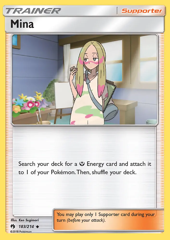 Mina - Lost Thunder Pokemon Card
