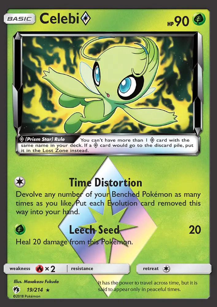 Celebi ◇ - Lost Thunder Pokemon Card