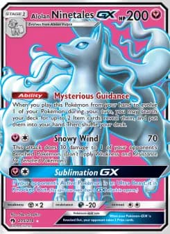 Alolan Ninetales GX - Lost Thunder