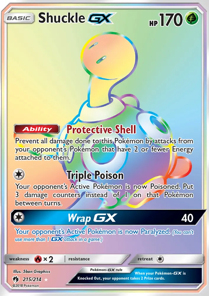Shuckle GX - Lost Thunder Pokemon Card