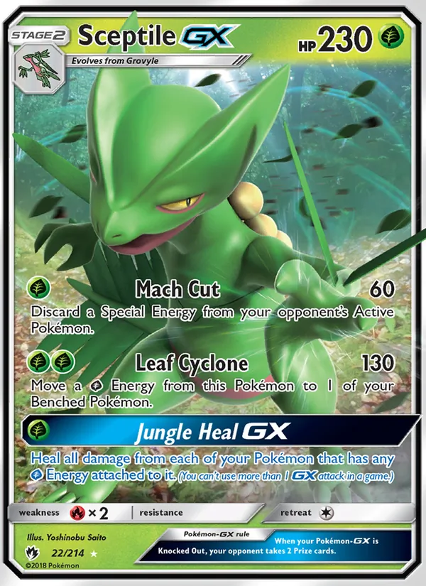 Sceptile GX - Lost Thunder Pokemon Card