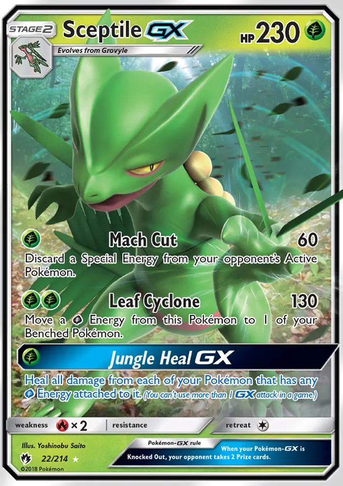 Sceptile GX - Lost Thunder Pokemon Card