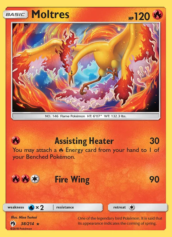 Moltres - Lost Thunder Pokemon Card