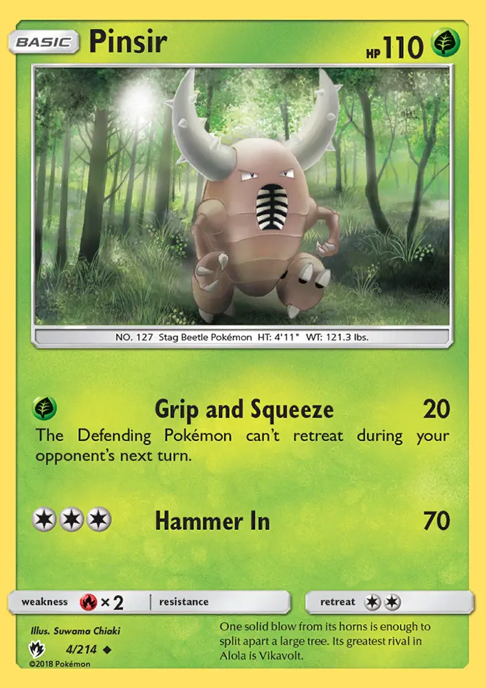 Pinsir - Lost Thunder Pokemon Card