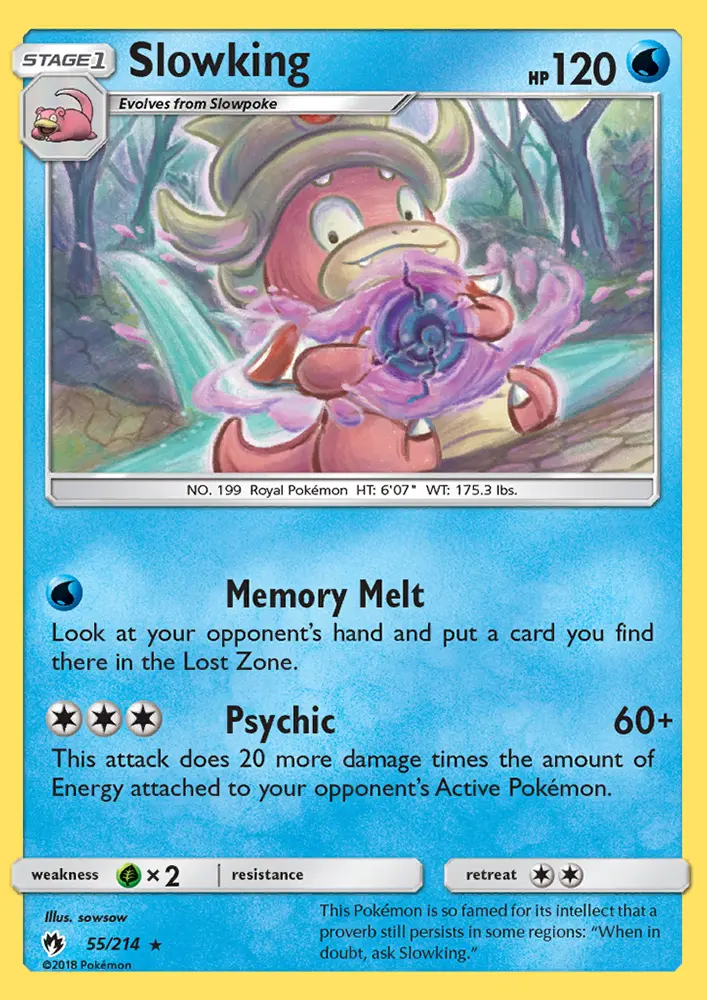 Slowking - Lost Thunder Pokemon Card