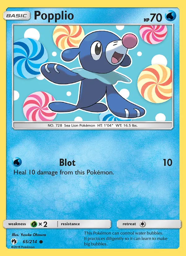 Popplio - Lost Thunder Pokemon Card