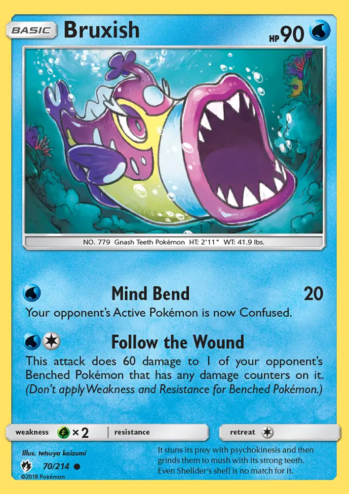 Bruxish - Lost Thunder Pokemon Card