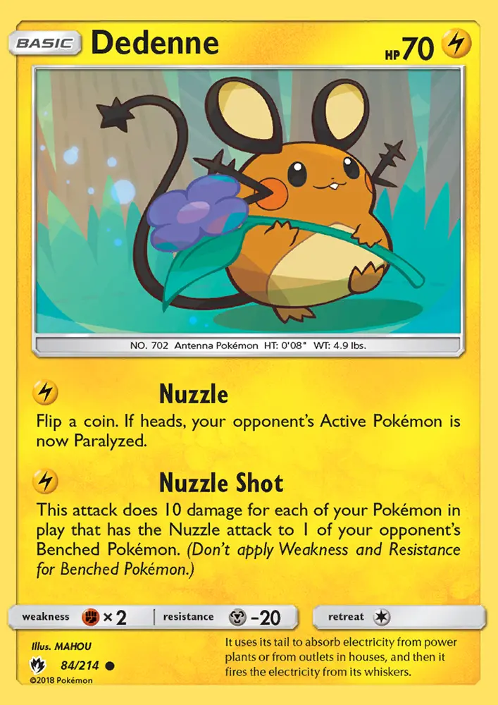 Dedenne - Lost Thunder Pokemon Card
