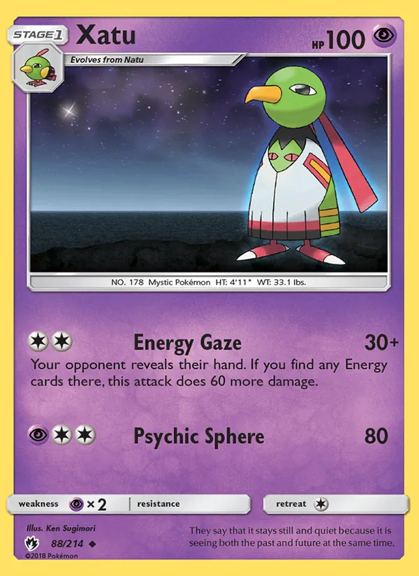 Xatu - Lost Thunder Pokemon Card
