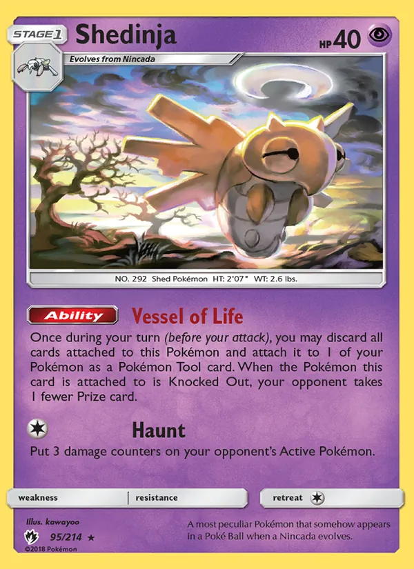 Shedinja - Lost Thunder Pokemon Card
