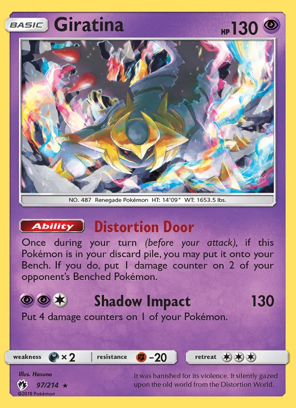 Giratina - Lost Thunder Pokemon Card