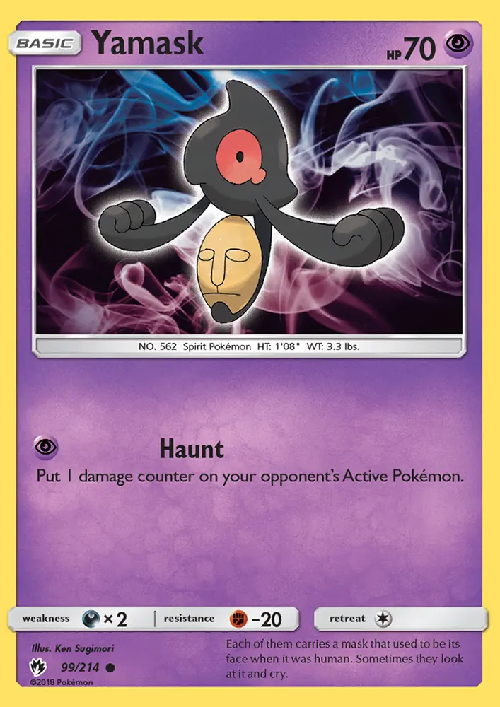 Yamask - Lost Thunder Pokemon Card