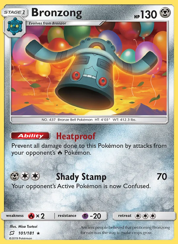 Bronzong - Team Up Pokemon Card
