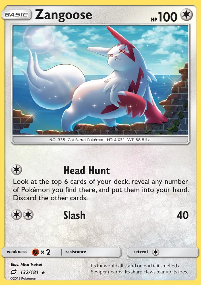Zangoose - Team Up Pokemon Card