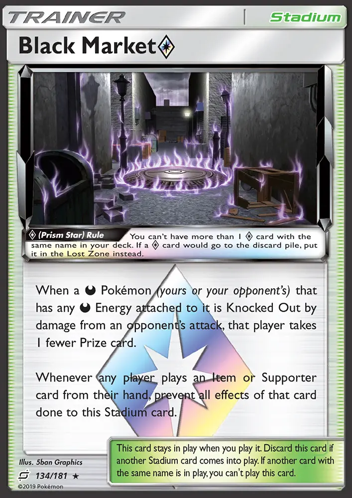 Black Market ◇ - Team Up Pokemon Card