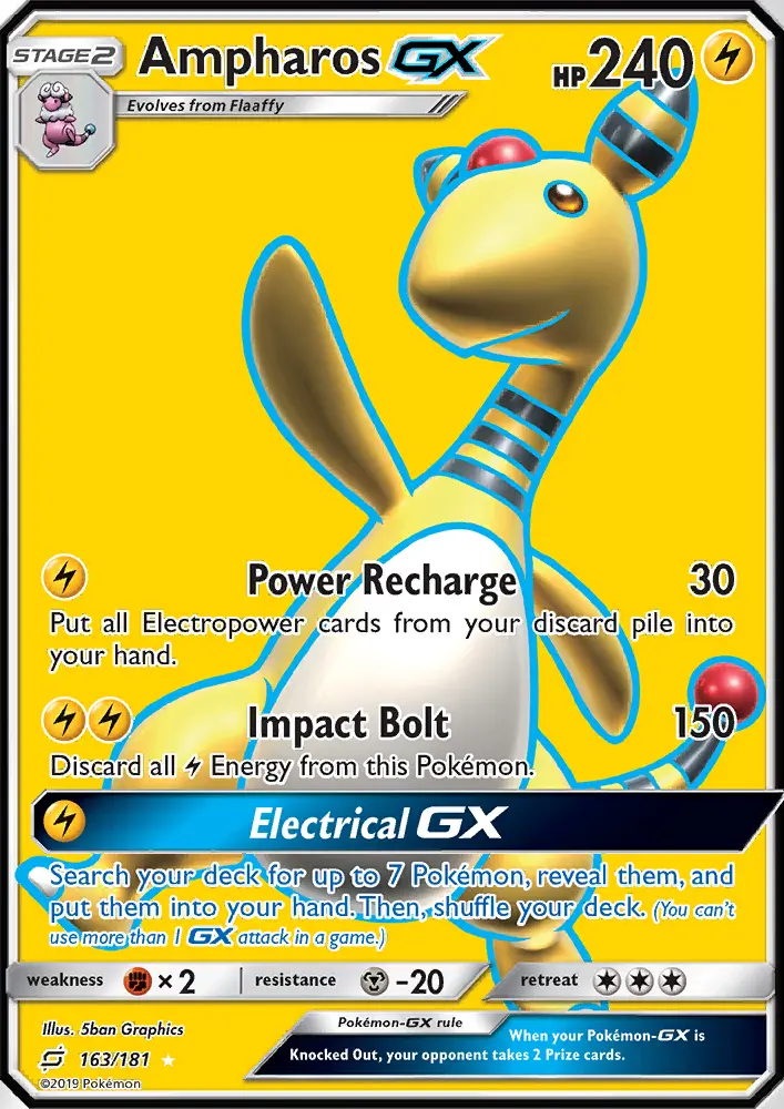 Ampharos GX - Team Up Pokemon Card