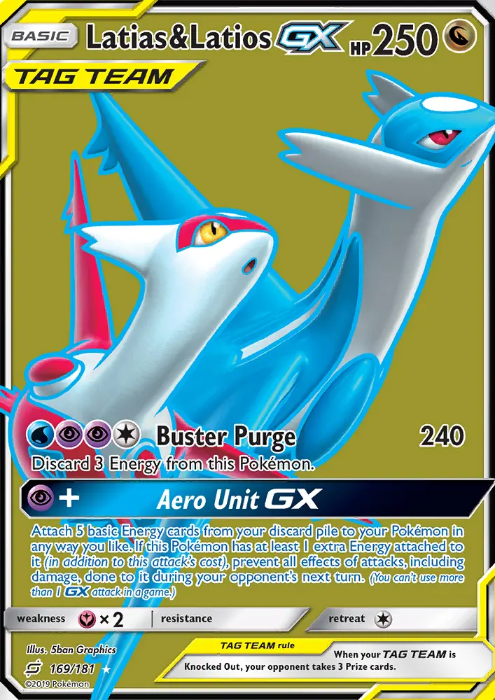 Latias & Latios GX - Team Up Pokemon Card