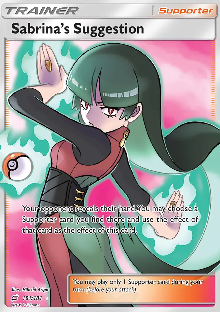 Sabrina’s Suggestion - Team Up Pokemon Card
