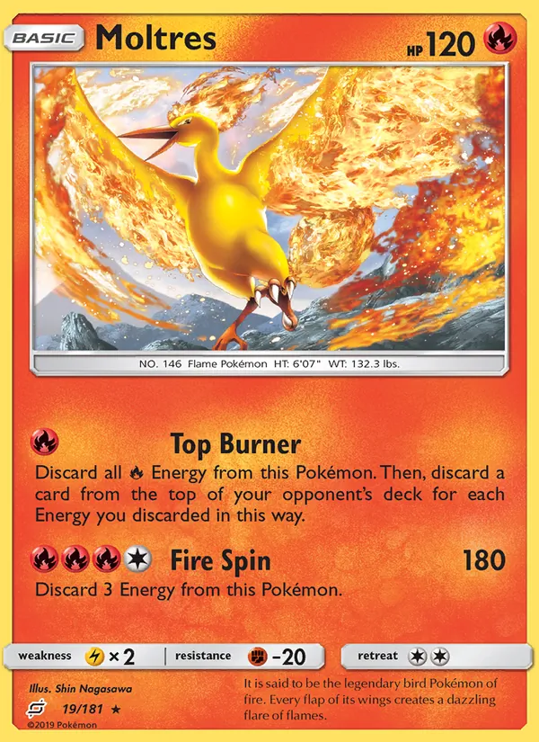 Moltres - Team Up Pokemon Card
