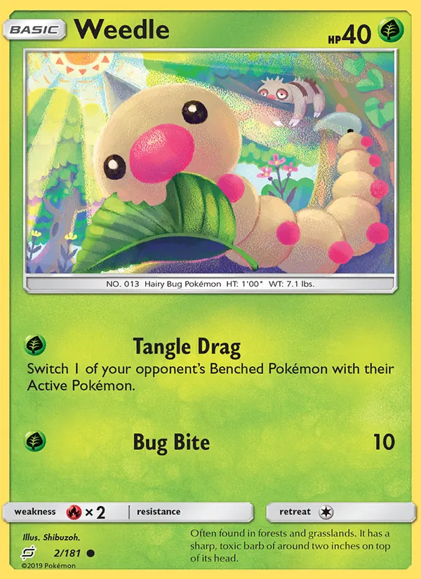 Weedle - Team Up Pokemon Card