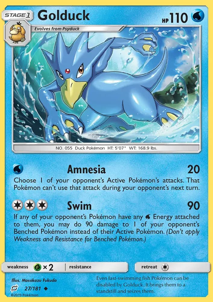 Golduck - Team Up Pokemon Card