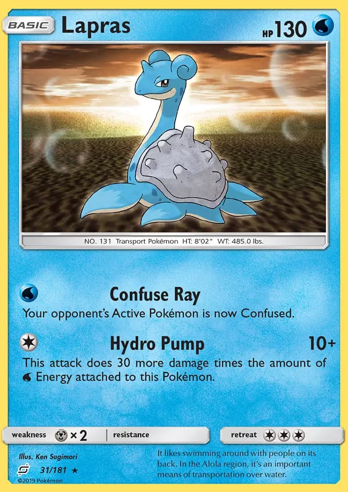 Lapras - Team Up Pokemon Card