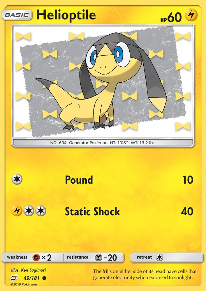 Helioptile - Team Up Pokemon Card