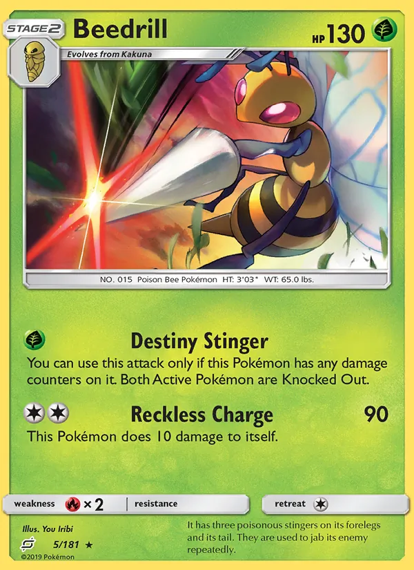 Beedrill - Team Up Pokemon Card