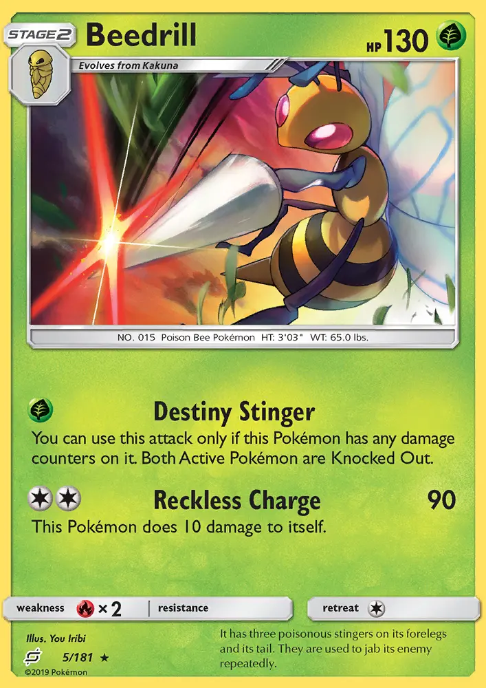 Beedrill - Team Up Pokemon Card
