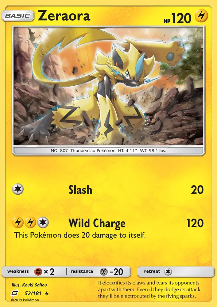 Zeraora - Team Up Pokemon Card